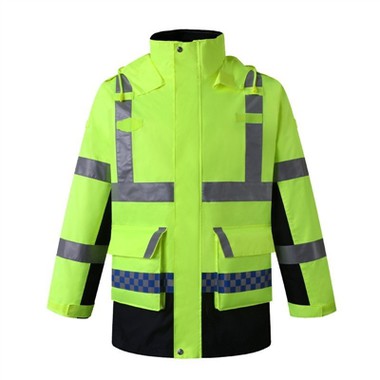 रिफ्लेक्टिव कॉटन सेफ्टी जैकेट कोट सुरक्षित, गर्म और स्टाइलिश है