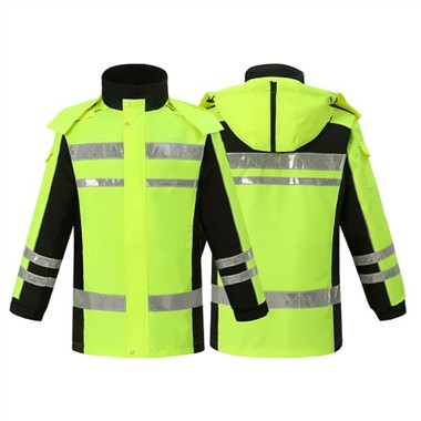 जब सड़क प्रशासन कर्मचारी डिटेचेबल इनर लैटिस रिफ्लेक्टिव सूती कपड़े पहनते हैं